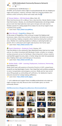 Weekly Featured ACRN Members-v2 website and socials - This week's Featured People